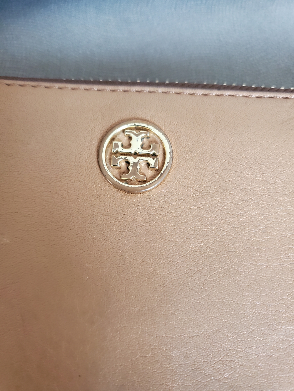 Tory Burch Soft Tan Leather Sround Zip Wallet Womens Continental - Picture 7 of 14